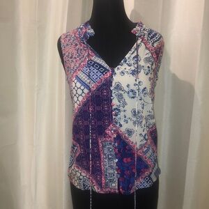 NWT  Skies Are Blue multi-patterned tank
